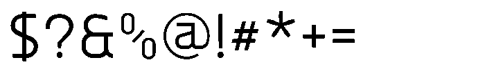 Konstructa Regular Font OTHER CHARS