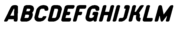 Konstructa Rounded Black Italic Font UPPERCASE