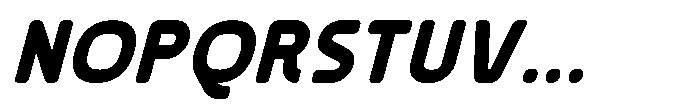 Konstructa Rounded Black Italic Font UPPERCASE