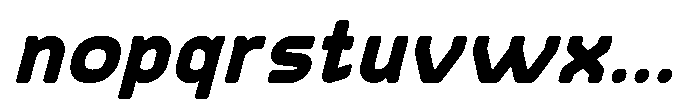 Konstructa Rounded Black Italic Font LOWERCASE