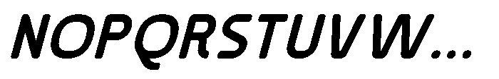 Konstructa Rounded Bold Italic Font UPPERCASE