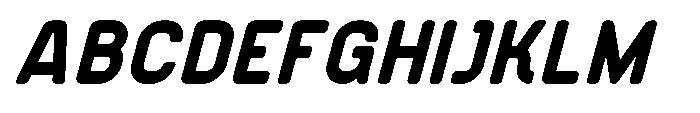 Konstructa Rounded Extra Bold Italic Font UPPERCASE