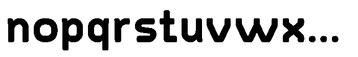 Konstructa Rounded Extra Bold Font LOWERCASE