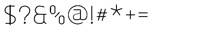 Konstructa Rounded Extra Light Font OTHER CHARS