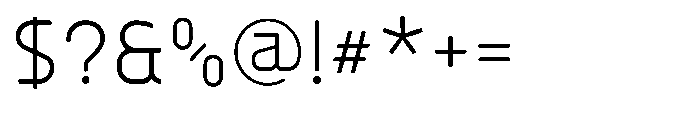 Konstructa Rounded Light Font OTHER CHARS