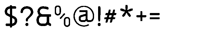 Konstructa Rounded Medium Font OTHER CHARS