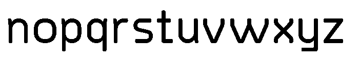 Konstructa Rounded Medium Font LOWERCASE