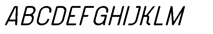 Konstructa Rounded Regular Italic Font UPPERCASE