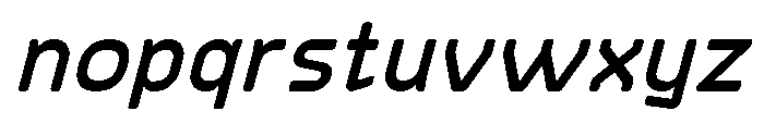 Konstructa Rounded Semi Bold Italic Font LOWERCASE