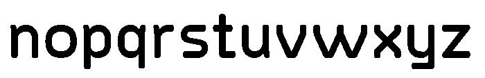 Konstructa Rounded Semi Bold Font LOWERCASE