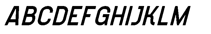 Konstructa Semi Bold Italic Font UPPERCASE