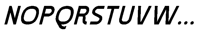 Konstructa Semi Bold Italic Font UPPERCASE