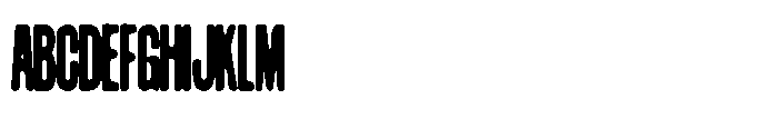 Konsumed Blurred Compressed Font UPPERCASE