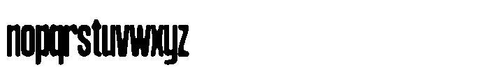 Konsumed Blurred Compressed Font LOWERCASE