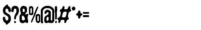 Konsumed Blurred Condensed Font OTHER CHARS