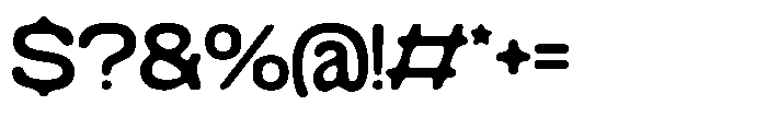 Konsumed Blurred Expanded Font OTHER CHARS