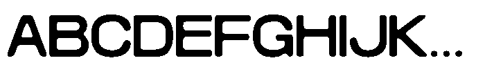 Konsumed Blurred Expanded Font UPPERCASE