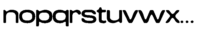 Konsumed Blurred Expanded Font LOWERCASE