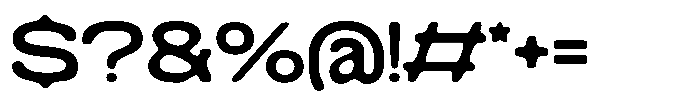Konsumed Blurred Extended Font OTHER CHARS