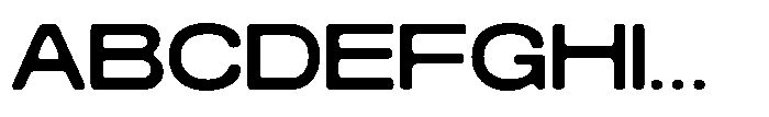 Konsumed Blurred Extended Font UPPERCASE
