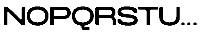 Konsumed Blurred Extended Font UPPERCASE