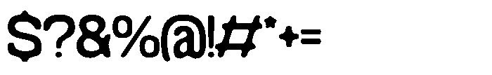 Konsumed Blurred Midwide Font OTHER CHARS