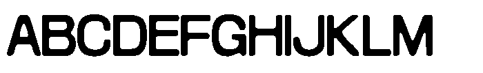 Konsumed Blurred Midwide Font UPPERCASE