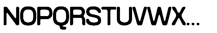 Konsumed Blurred Midwide Font UPPERCASE