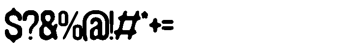 Konsumed Blurred Narrow Font OTHER CHARS