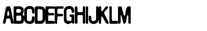 Konsumed Blurred Narrow Font UPPERCASE