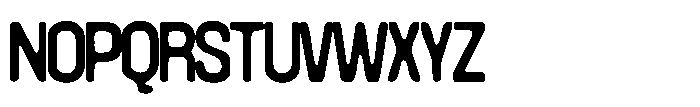 Konsumed Blurred Narrow Font UPPERCASE