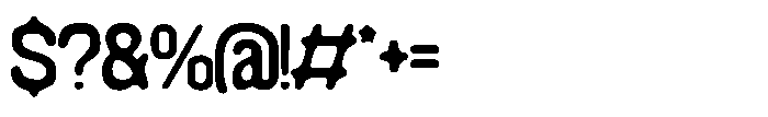 Konsumed Blurred Regular Font OTHER CHARS