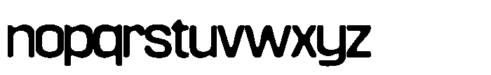 Konsumed Blurred Regular Font LOWERCASE