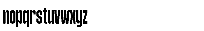 Konsumed Compressed Font LOWERCASE