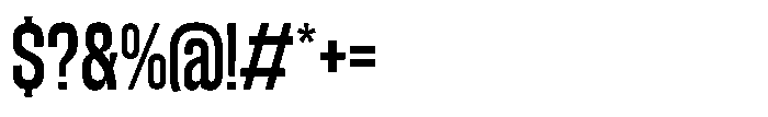 Konsumed Condensed Font OTHER CHARS