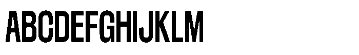 Konsumed Condensed Font UPPERCASE