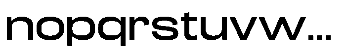 Konsumed Expanded Font LOWERCASE