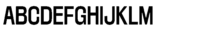 Konsumed Narrow Font UPPERCASE