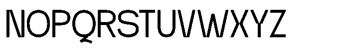 Kontrue Font UPPERCASE