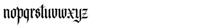 Konung Gothic Font LOWERCASE