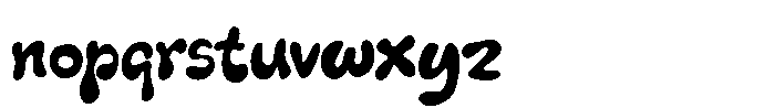 Kookie Kraze Regular Font LOWERCASE