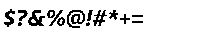 Kootenay Extra Bold Italic Font OTHER CHARS