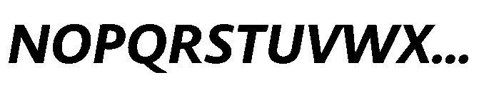Kootenay Extra Bold Italic Font UPPERCASE