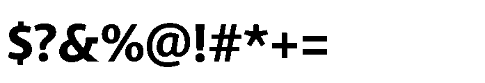 Kootenay Extra Bold Font OTHER CHARS