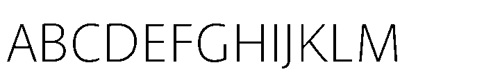 Kootenay Extra Light Font UPPERCASE