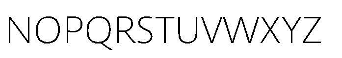 Kootenay Extra Light Font UPPERCASE