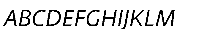 Kootenay Italic Font UPPERCASE