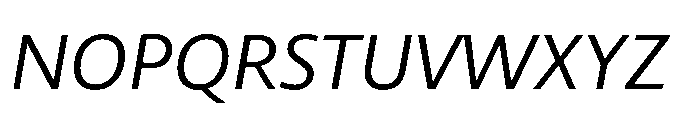 Kootenay Italic Font UPPERCASE