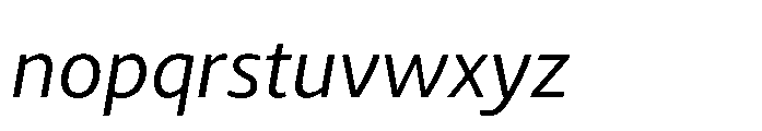 Kootenay Italic Font LOWERCASE
