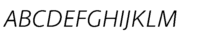 Kootenay Light Italic Font UPPERCASE